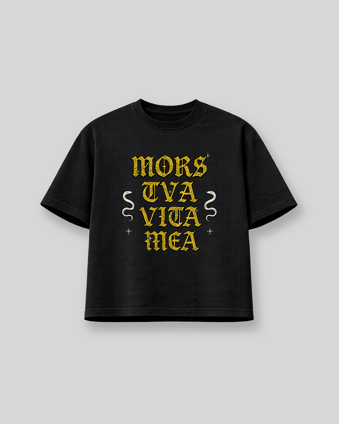 MORS TUA VITA MEA T-SHIRT